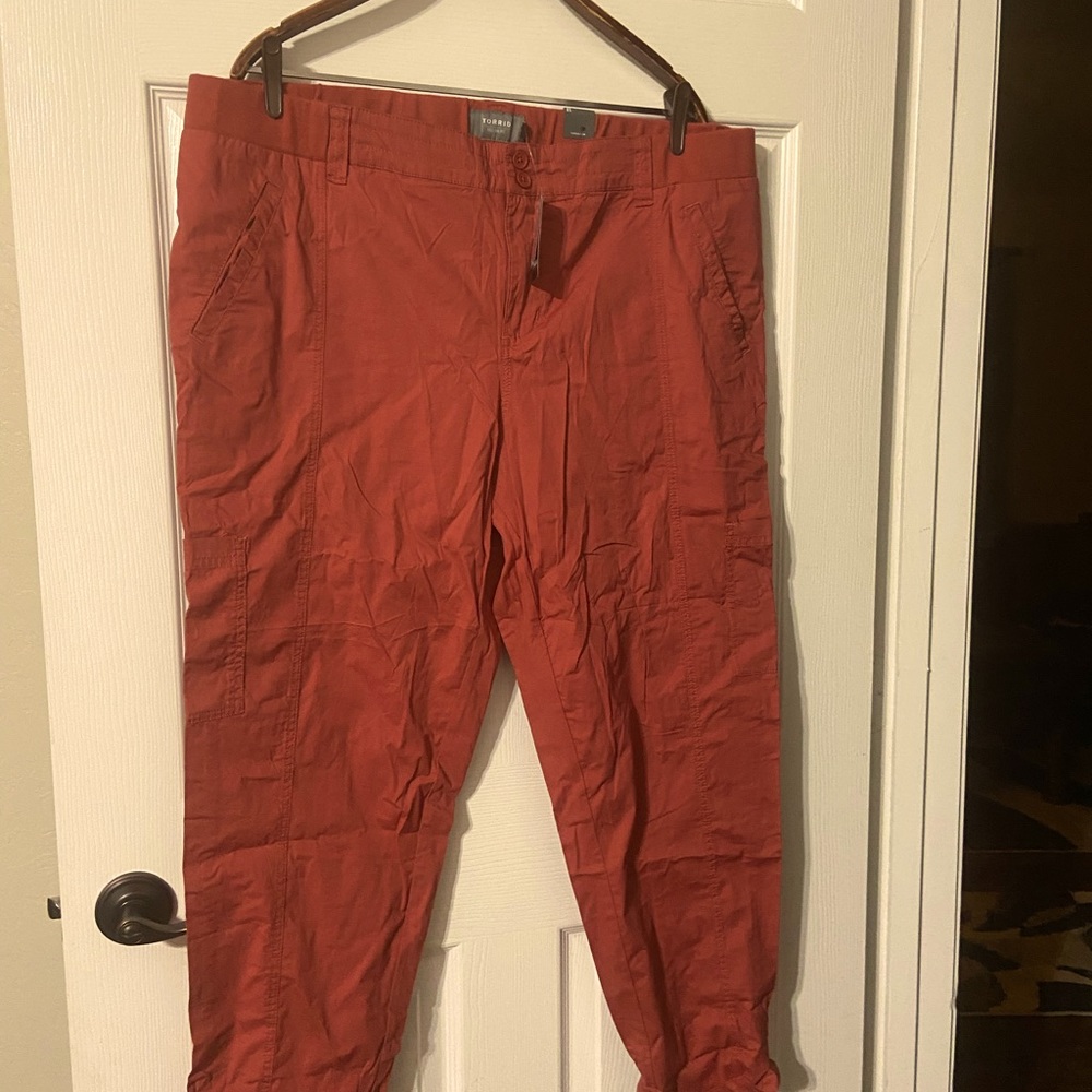 Torrid orange/burnt orange size 18 pants.